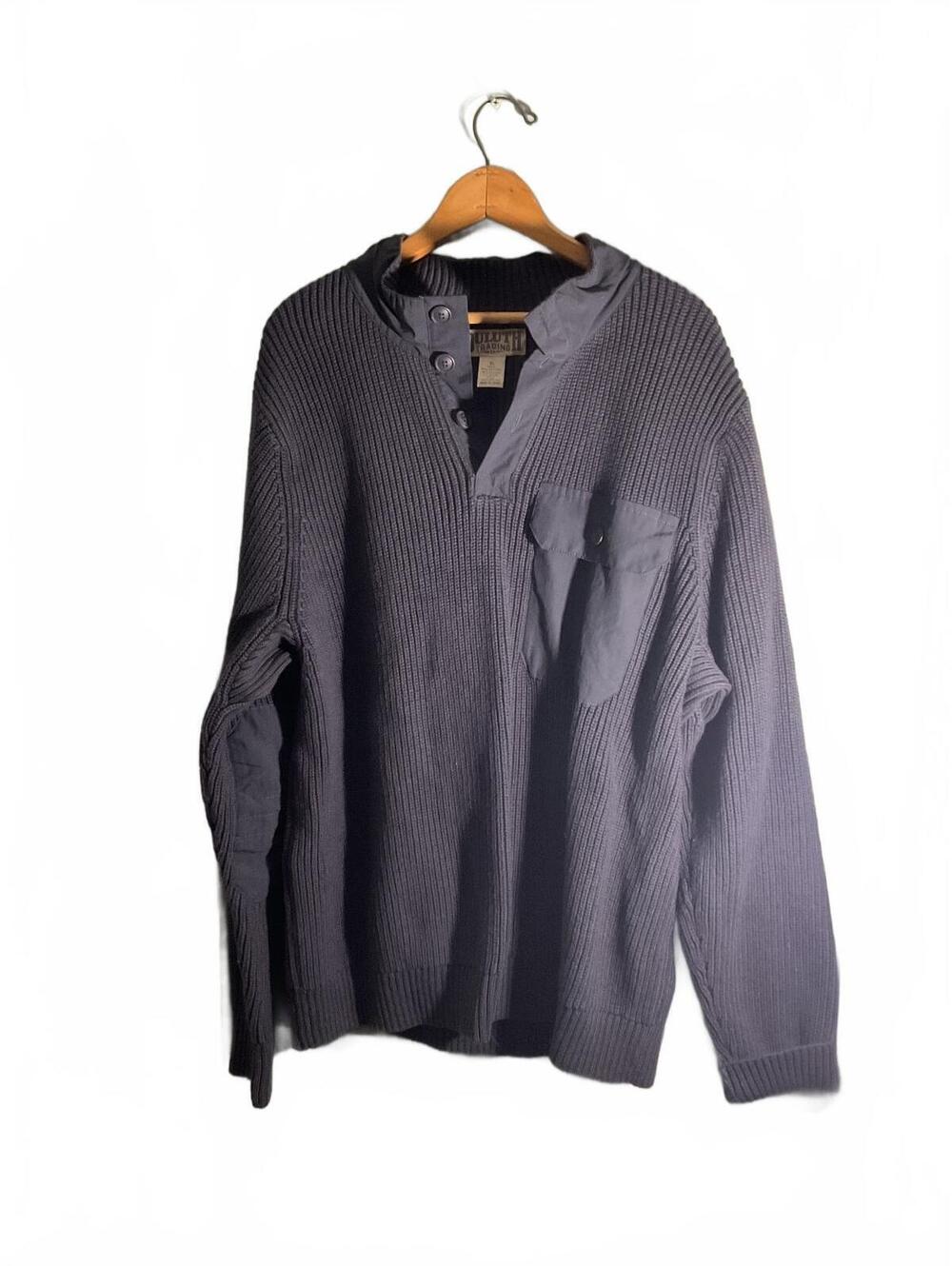 Duluth Trading Co. Heavyweight  Men's XL Pullover Ribbed Sweater with Pocket
